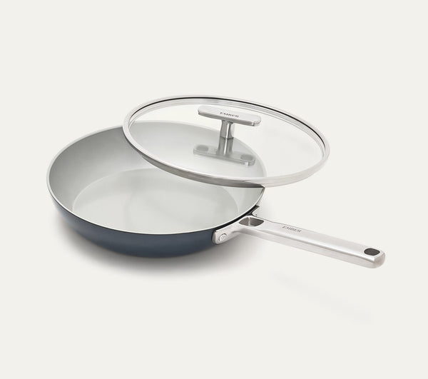 Frypan 24cm with glass lid - Nilgiri Blue