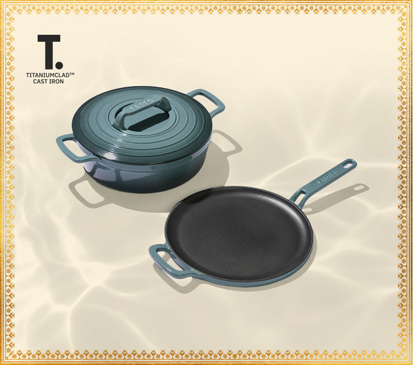 TitaniumClad™ Cast Iron Duo - Ocean