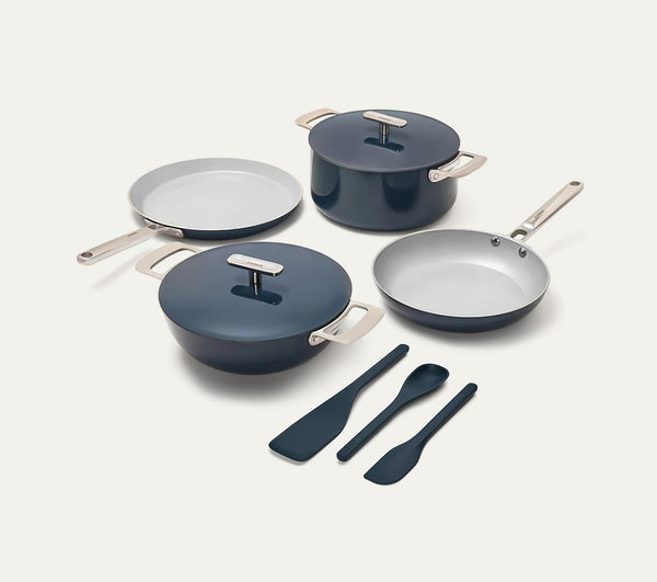 Complete Cookware Set (4-Piece) Without Storage - Nilgiri Blue