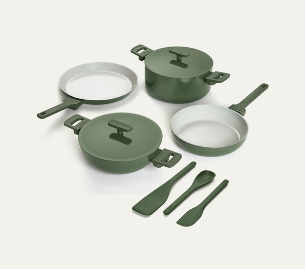 Complete Cookware Set (4-Piece) -Coorg Green