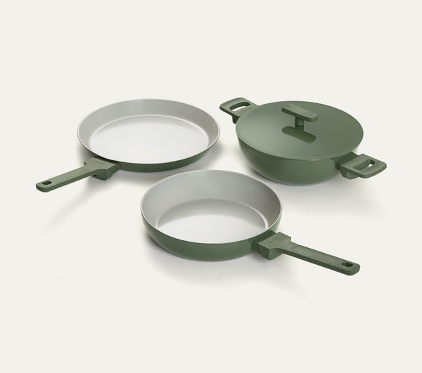Everyday Cookware Trio - Coorg Green