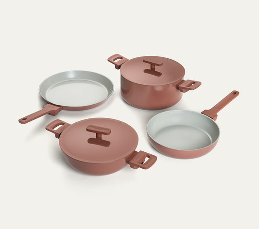 Complete Cookware Set (4-Piece) -Jaipur Terracotta