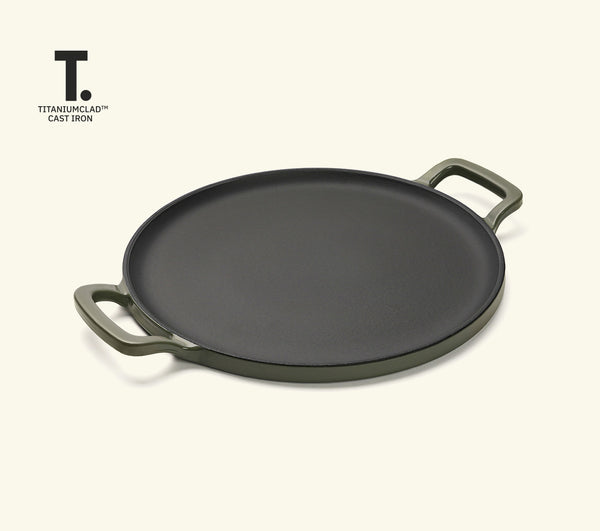TitaniumClad™ Cast Iron Tawa 30cm - Sage