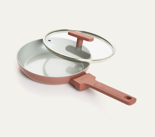 Mini Frypan with Glass Lid 20cm - Jaipur Terracotta