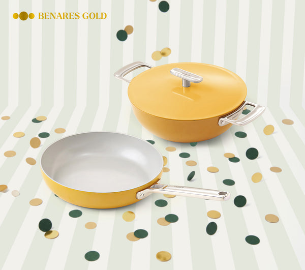 Ember Kadai + Frypan Duo - Benares Gold