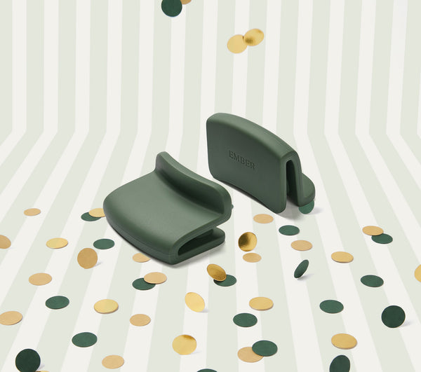 Ember Pan Side Handle Holder - Coorg Green