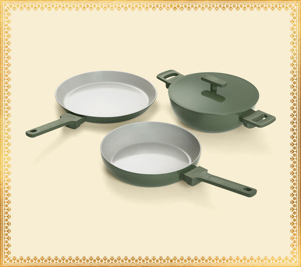 Everyday Cookware Trio - Coorg Green