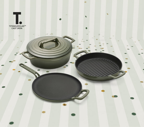 TitaniumClad™ Cast Iron Trio - Sage