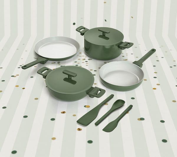 Complete Cookware Set (4-Piece) -Coorg Green