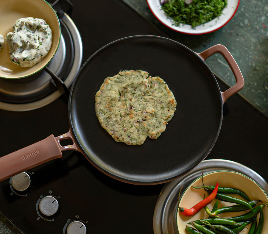 Three pans. Every meal.