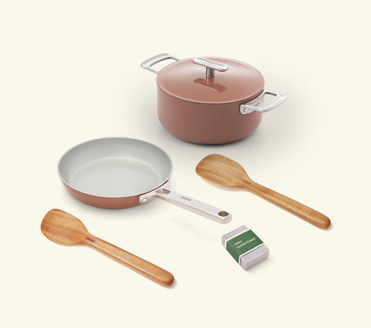 Ember Mini Frypan + Mini Dutch Oven Duo - Jaipur Terracotta
