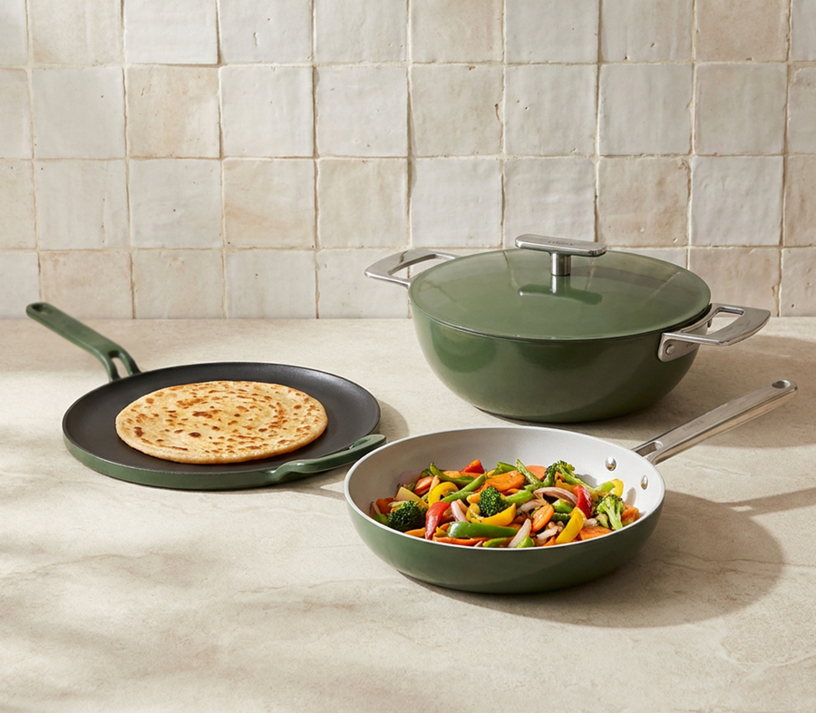 Less oil. Every pan.