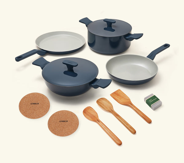 Complete Cookware Set (4-Piece) - Nilgiri Blue