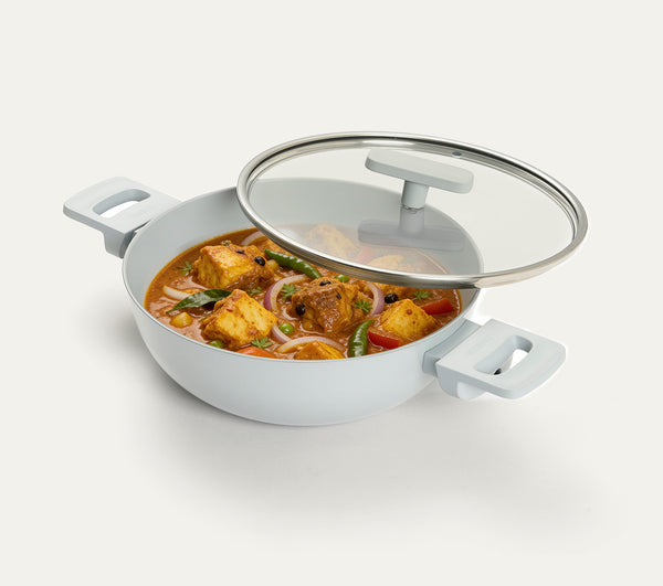Kadai 24cm with glass lid - Himalayan Mist