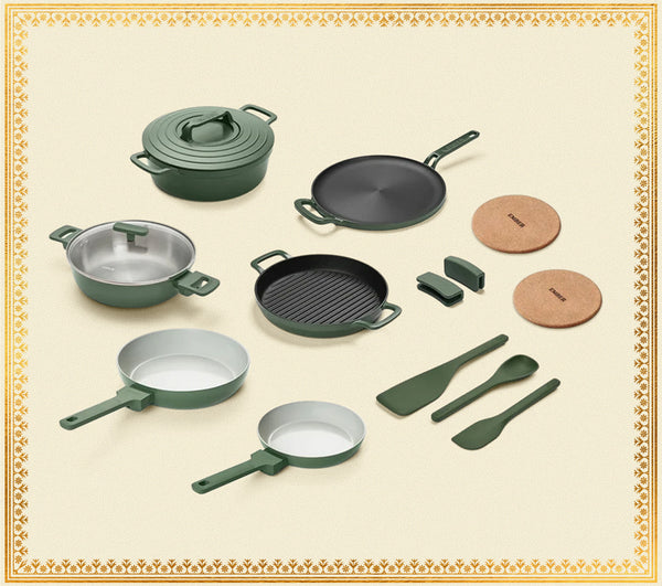 The Ember Kitchen Set - Coorg Green
