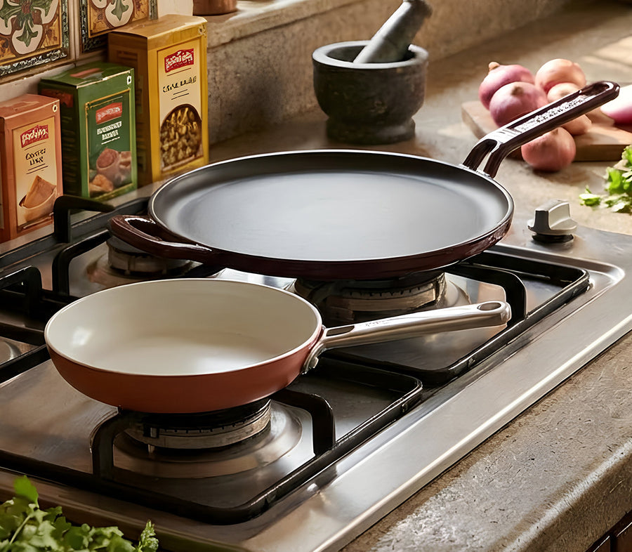 Two pans. Every breakfast covered.