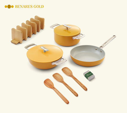 Ember Cookware Trio with Storage - Benares Gold