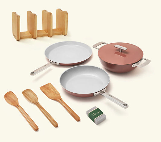 Everyday Cookware Trio (with storage) - Jaipur Terracotta