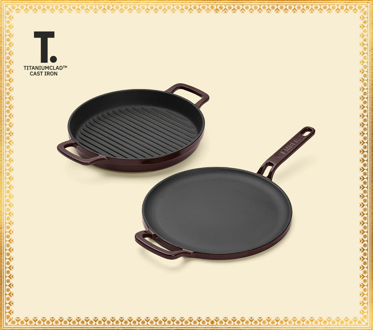 TitaniumClad™ Cast Iron Duo - Wine