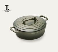 TitaniumClad™  Cast Iron Dutch Oven 27cm - Sage