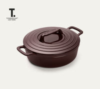 TitaniumClad™  Cast Iron Dutch Oven 27cm - Wine