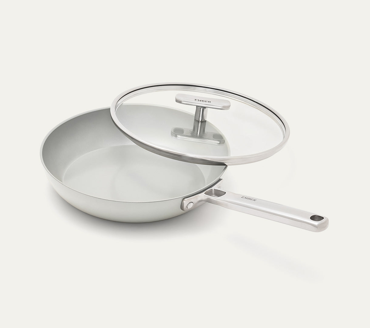 Frypan 24cm with glass lid - Himalayan Mist