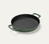 Pre-Seasoned Cast Iron Grill Pan 27cm - Coorg Green