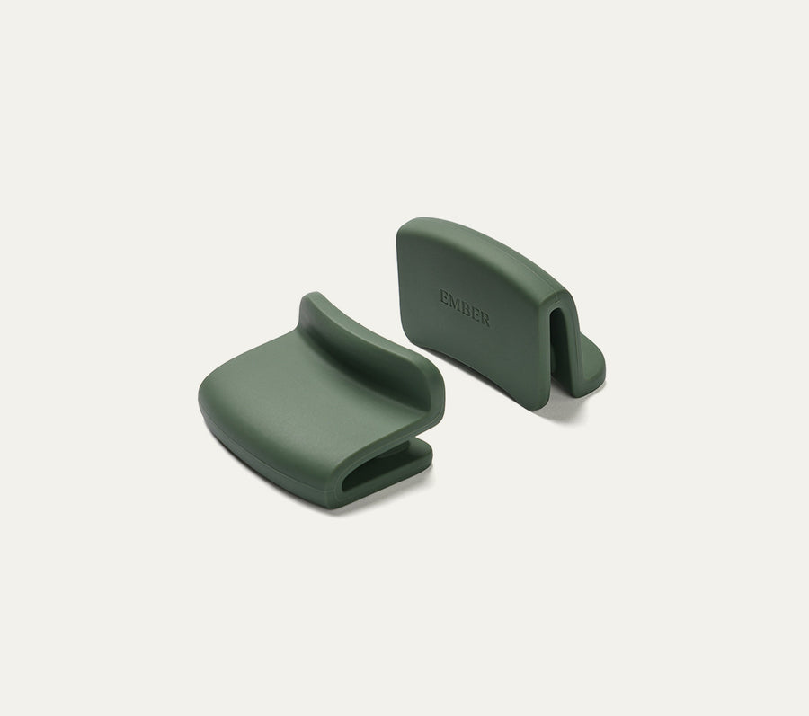 Ember Pan Side Handle Holder - Coorg Green