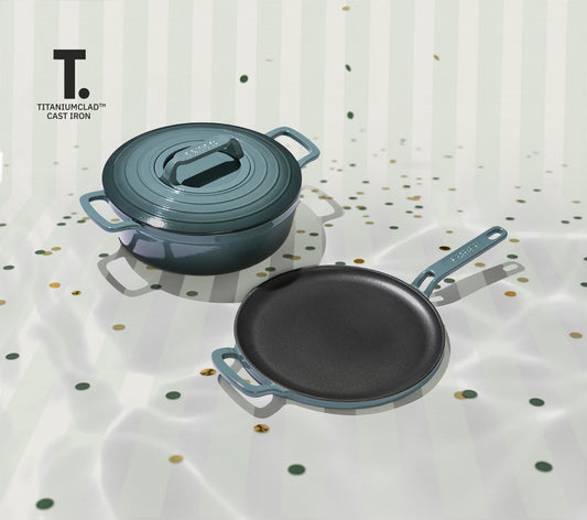 TitaniumClad™ Cast Iron Duo - Ocean