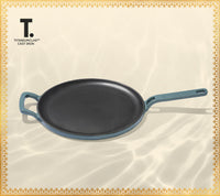 TitaniumClad™  Cast Iron Tawa 27cm - Ocean
