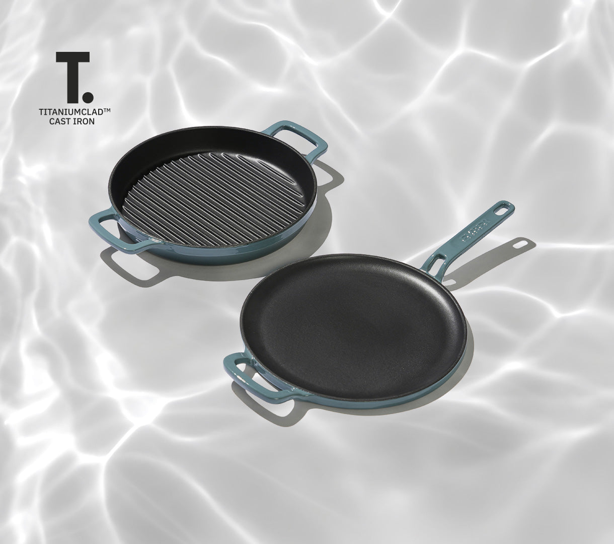 TitaniumClad™ Cast Iron Duo - Ocean
