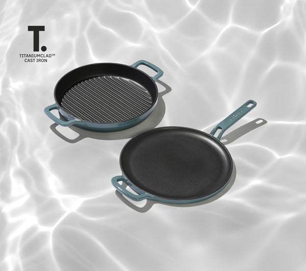 TitaniumClad™ Cast Iron Duo - Ocean