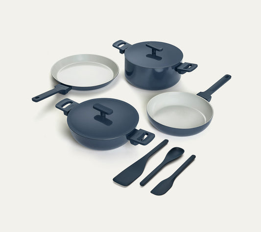 Complete Cookware Set (4-Piece) - Nilgiri Blue