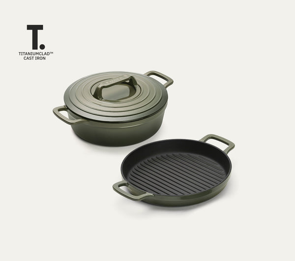 TitaniumClad™ Cast Iron Duo - Sage