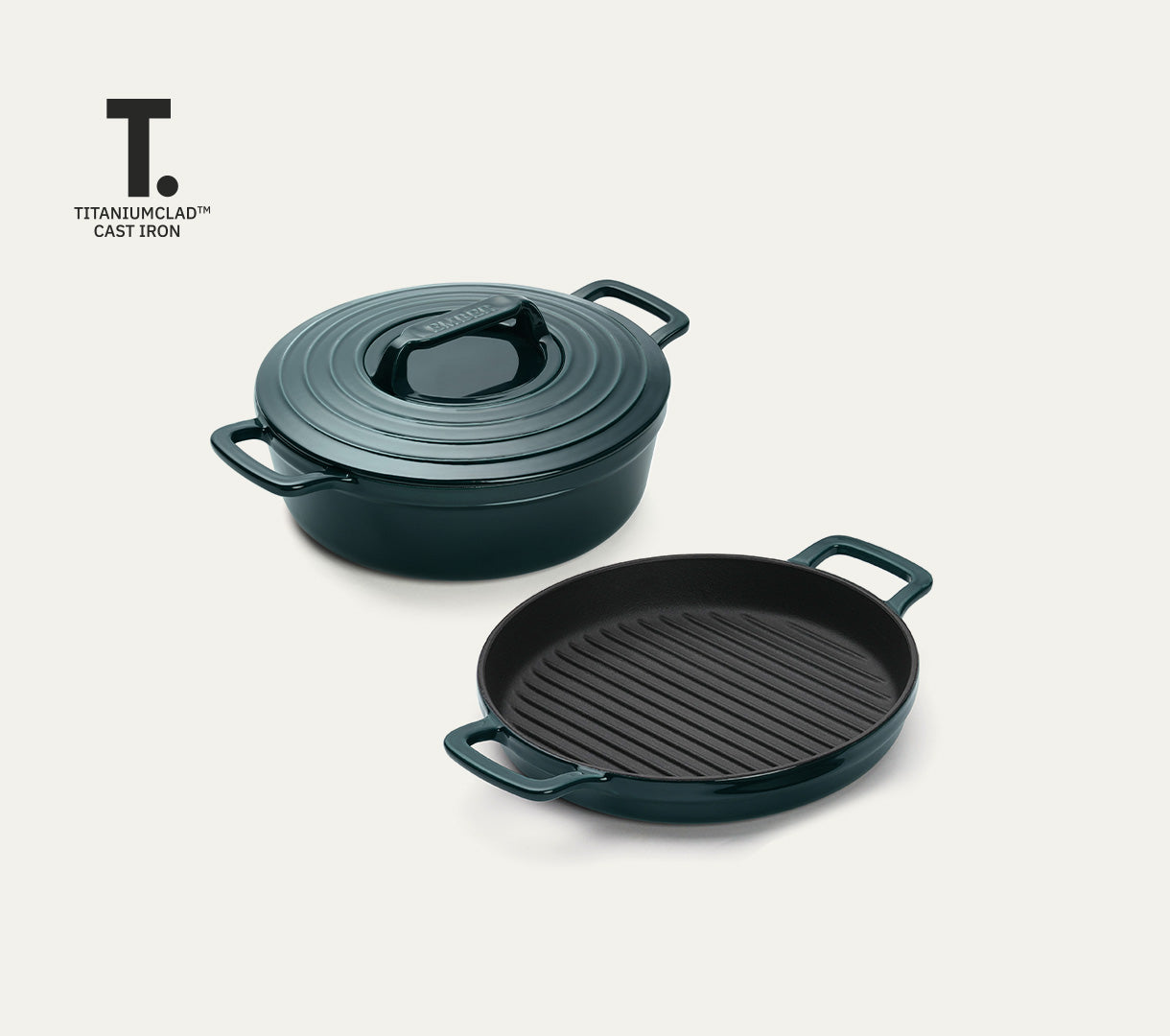 Shop Premium Titanium Enamel Cookware Duo | Ember Cookware