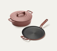 Pre-seasoned Cast Iron Duo - Jaipur Terracotta