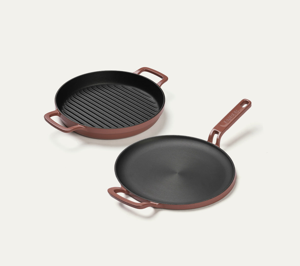Pre-seasoned Cast Iron Duo - Jaipur Terracotta