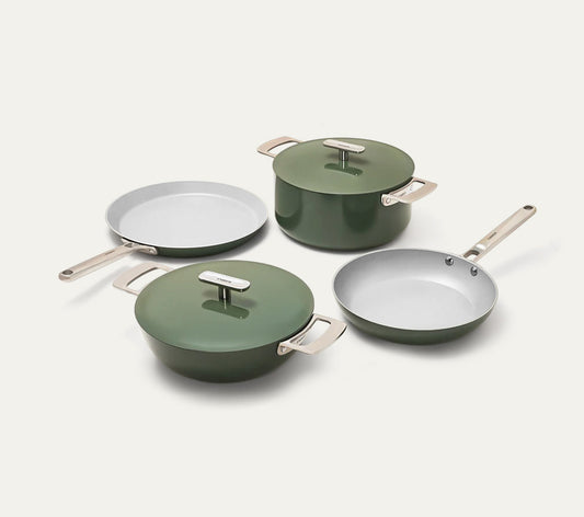 Complete Cookware Set (4-Piece) Without Storage - Coorg Green