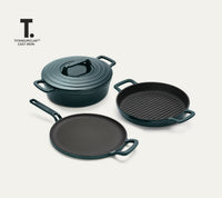 TitaniumClad™ Cast Iron Trio - Teal