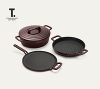 TitaniumClad™ Cast Iron Trio - Wine