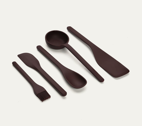 Set of 5 (Ladle, Brush, Flip, Stir, Scrape) - Wine