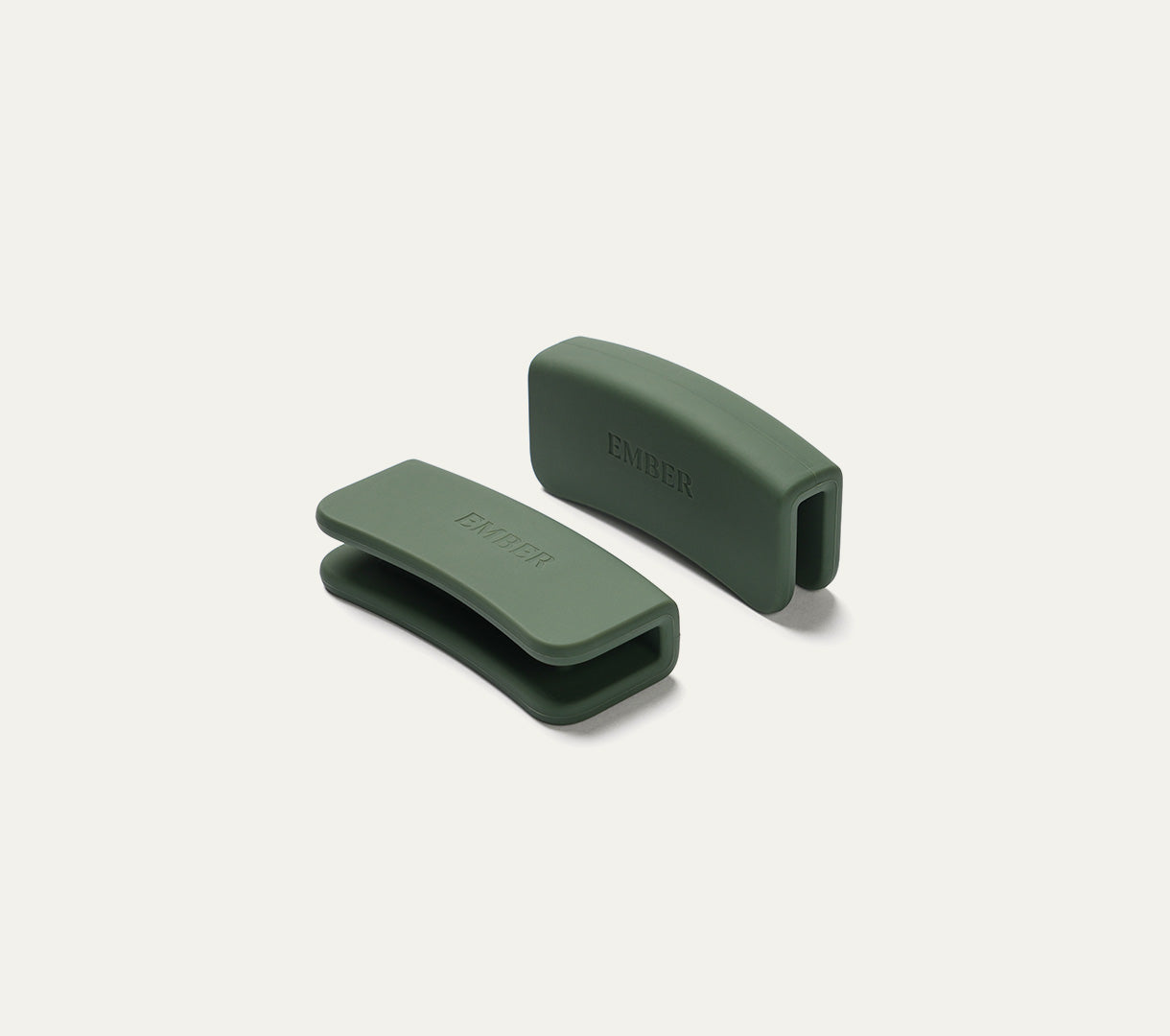 Ember Silicone Handle Holder (Set of 2) - Coorg Green