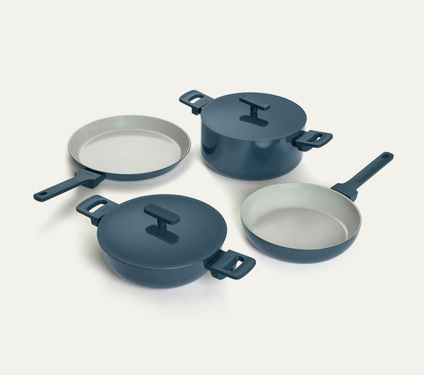 Complete Cookware Set (4-Piece) - Nilgiri Blue