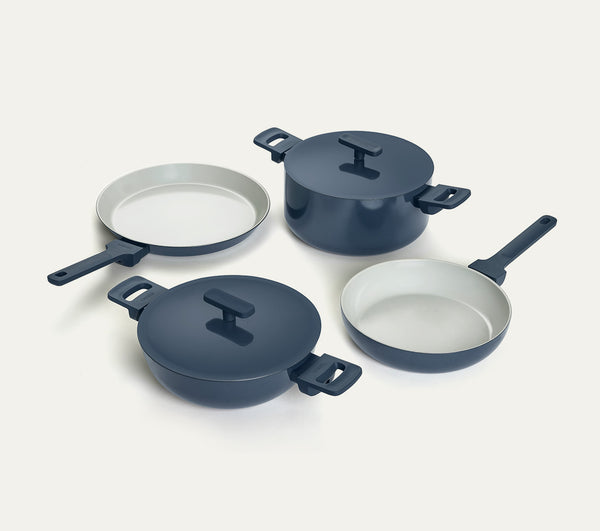 Complete Cookware Set (4-Piece) - Nilgiri Blue