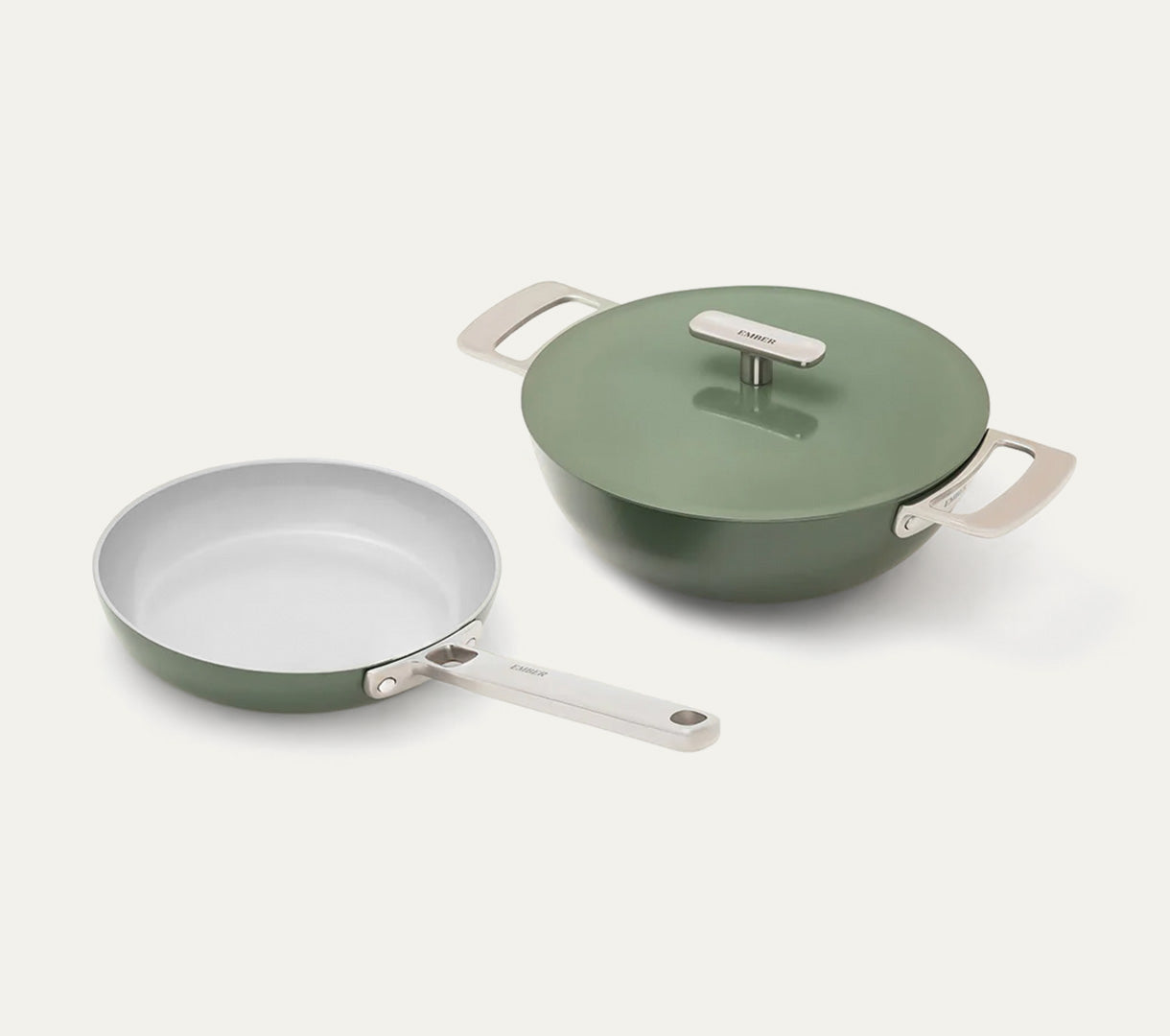Ember Mini Frypan + Kadai Duo - Coorg Green