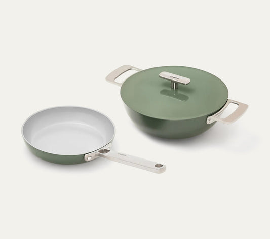 Ember Mini Frypan + Kadai Duo - Coorg Green