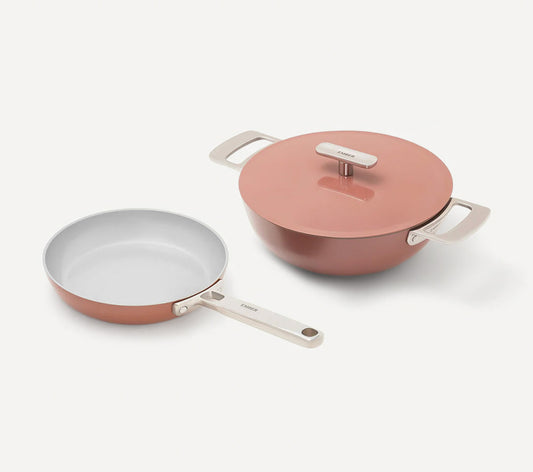 Ember Mini Frypan + Kadai Duo - Jaipur Terracotta
