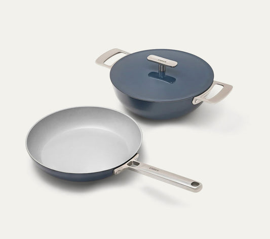 Ember Frypan + Kadai Duo - Nilgiri Blue