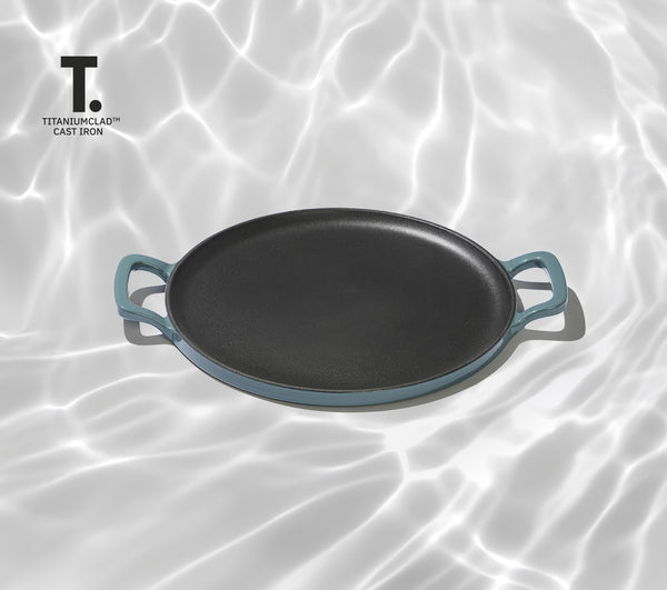 TitaniumClad™  Cast Iron Tawa 30cm - Ocean