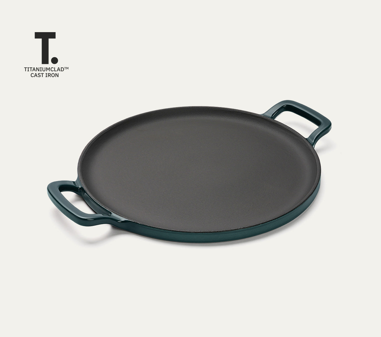 TitaniumClad™  Cast Iron Tawa 30cm - Teal